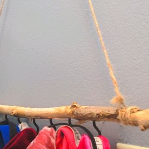 Rustic wooden accessory hook